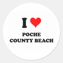 I Liebe Poche Landkreis-Strand Kalifornien Sticker