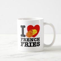 I Liebe-Pommes-Frites Teetasse