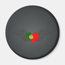 I Liebe Portugal - Flügel Kühlschrankmagnete
