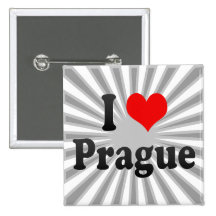 I Liebe Prag, Tschechische Republik Anstecknadel