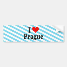 I Liebe Prag, Tschechische Republik Autoaufkleber