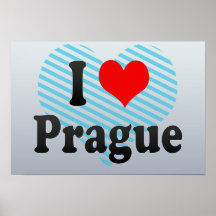 I Liebe Prag, Tschechische Republik Posterdrucke