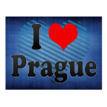 I Liebe Prag, Tschechische Republik Postkarten
