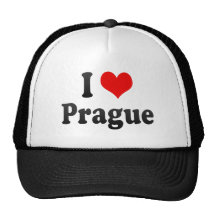 I Liebe Prag, Tschechische Republik Retrokultmütze