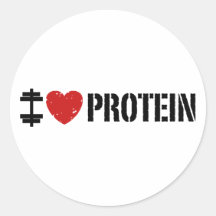 I Liebe-Protein Aufkleber