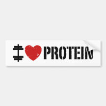 I Liebe-Protein Auto Sticker