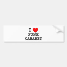 I Liebe-Punk-Kabarett Auto Aufkleber