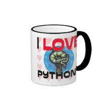I Liebe-Pythonschlangen Kaffee Tasse