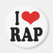 I Liebe-Rap Kühlschrankmagnet