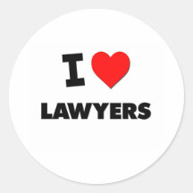 I Liebe-Rechtsanwälte Runde Sticker