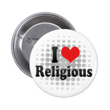 I Liebe religiös Button