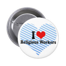 I Liebe-religiöse Arbeitskräfte Buttons