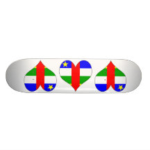 I Liebe Republik Zentralafrika Skateboarddecks