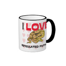 I Liebe-retikulierte Pythonschlangen Tee Haferl