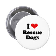 I Liebe-Rettungs-Hunde Anstecknadel
