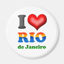 I Liebe Rio de Janeiro, Brasilien die wunderbare S Kühlschrankmagnet