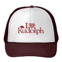 I Liebe Rudolph Baseball Kappe