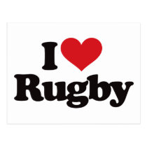 I Liebe-Rugby postkarten