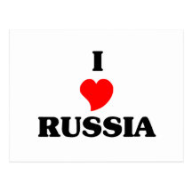 I Liebe Russland Postkarten