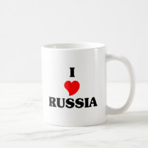 I Liebe Russland Tee Tasse