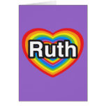 I Liebe Ruth. Liebe I Sie Ruth. Herz Karte