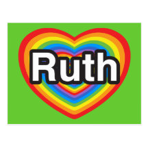 I Liebe Ruth. Liebe I Sie Ruth. Herz Postkarten
