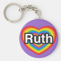 I Liebe Ruth. Liebe I Sie Ruth. Herz Schlüsselanhänger