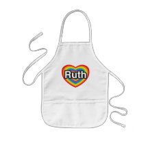 I Liebe Ruth. Liebe I Sie Ruth. Herz Schürzen