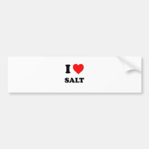 I Liebe-Salz (Nahrung) Auto Aufkleber