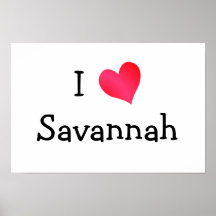 I Liebe-Savanne Plakate