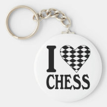 I Liebe-Schach Keychain Schlüsselband