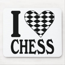 I Liebe-Schach Mousepad