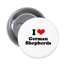 I Liebe-Schäferhunde Anstecknadelbutton