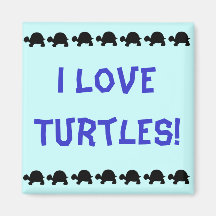 I Liebe-Schildkröte-Magnet Kühlschrankmagnete