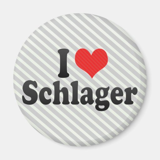I Liebe Schlager Kühlschrankmagnete