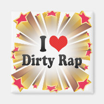 I Liebe-schmutziger Rap Magnets