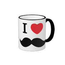 I Liebe-Schnurrbart-Becher Teehaferl