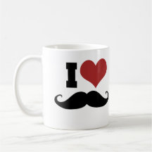 I Liebe-Schnurrbart Kaffeetassen