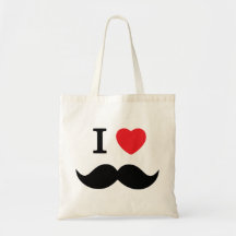 I Liebe-Schnurrbart-Taschen-Tasche