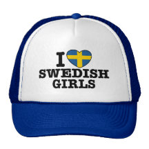 I Liebe-Schwede-Mädchen Trucker Caps