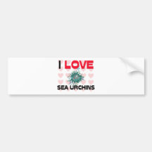 I Liebe-Seeigel Autosticker