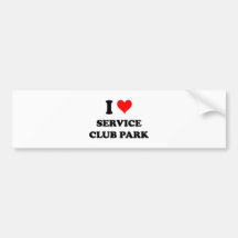 I Liebe-Service-Verein-Park Florida Autoaufkleber
