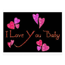 I Liebe Sie Baby Postkarten