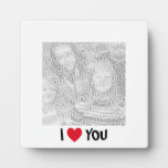 I Liebe Sie Foto-Plakette Platten