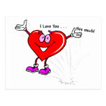 I Liebe Sie - Valentine-Postkarte