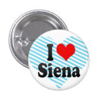 I Liebe Siena Anstecknadelbuttons