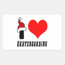 I Liebe-Skateboarding Entwurf Sticker