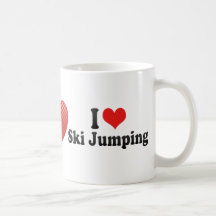 I Liebe-Ski-Springen Kaffeetassen