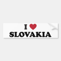 I Liebe Slowakei Autoaufkleber