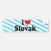 I Liebe slowakisch Auto Aufkleber